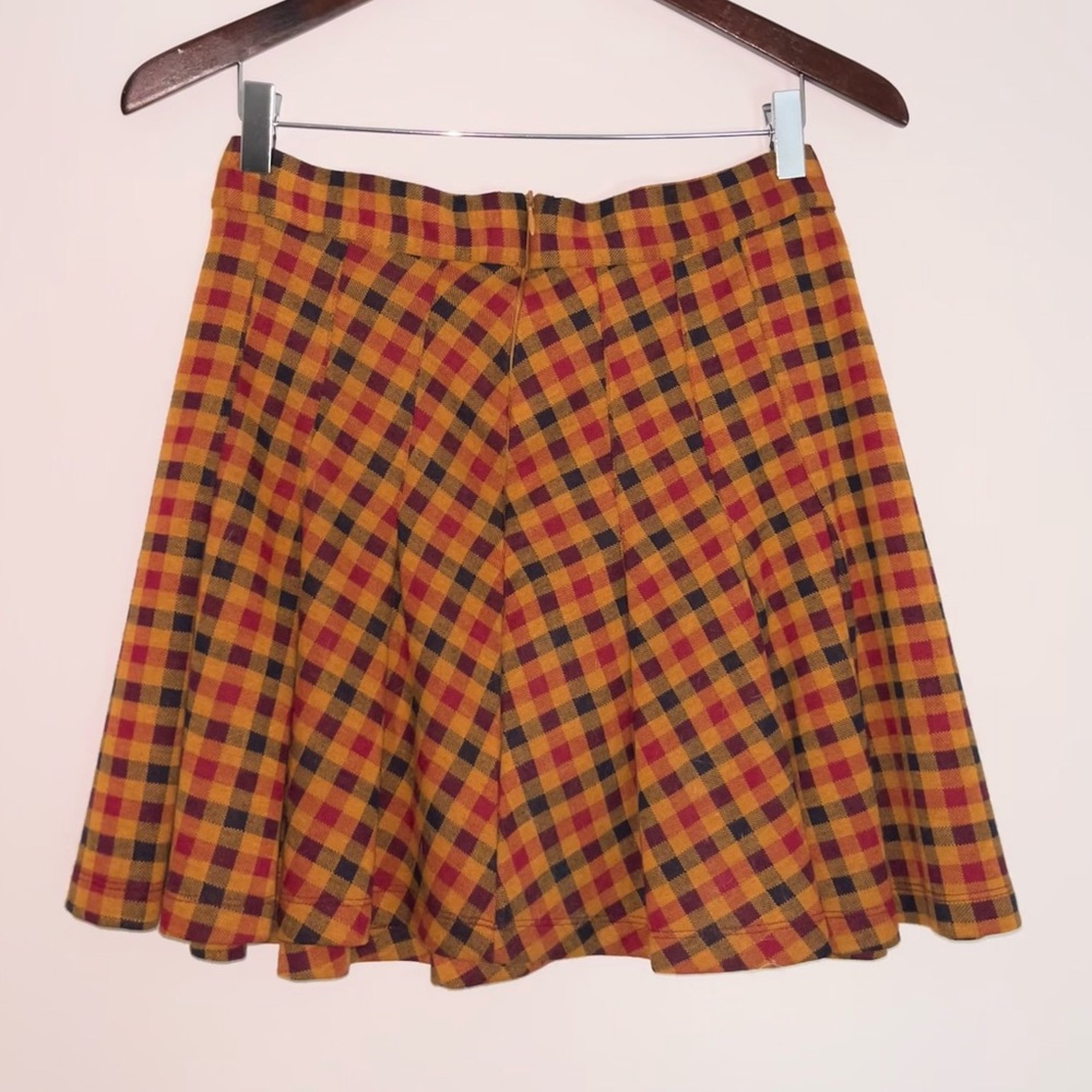 Free People Plaid Mini Skirt (S)